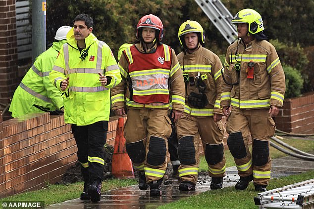 Fire and Rescue (pictured), ambulances, HAZMAT, police, gas and power personnel were able to enter the building on Saturday afternoon only after gas was turned off to the area.