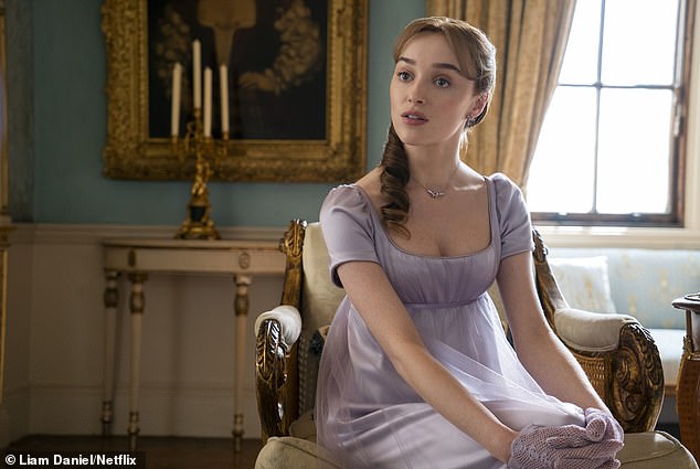 Phoebe is best known for playing Daphne in the Netflix period drama Bridgerton (pictured in the show).