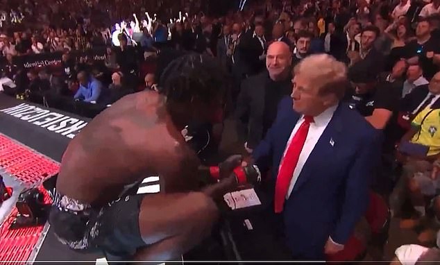 The Netherlands celebrated their victory after the fight with former US President Donald Trump at ringside