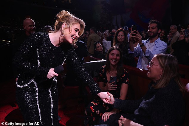 Last month, Adele revealed she wants another child and hopes to have a girl this time (pictured in January).