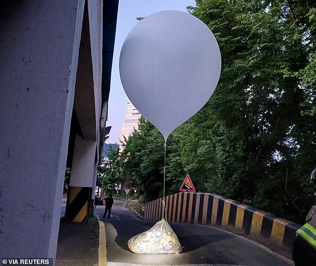 Since Tuesday, Pyongyang has sent about 900 balloons south, the JCS said, adding that the latest wave began arriving Saturday night.