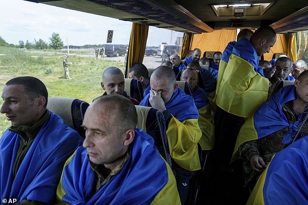 Many were seen crying with joy upon returning to Ukraine.