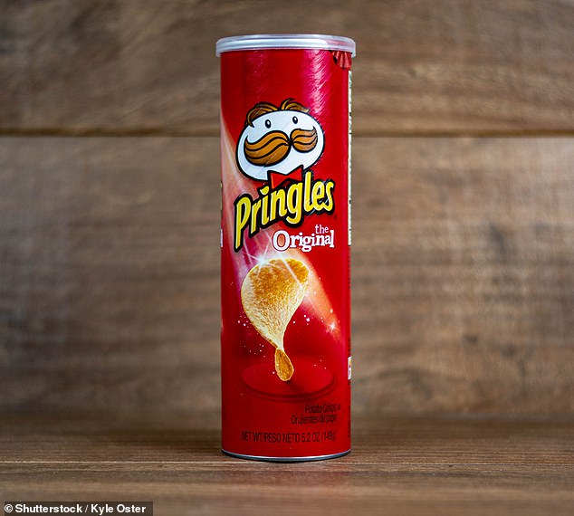 Under questioning, the 40-year-old thief admitted to taking numerous cans of the popular potato chips in one raid and cited the brand's slogan in his confession, joking: 