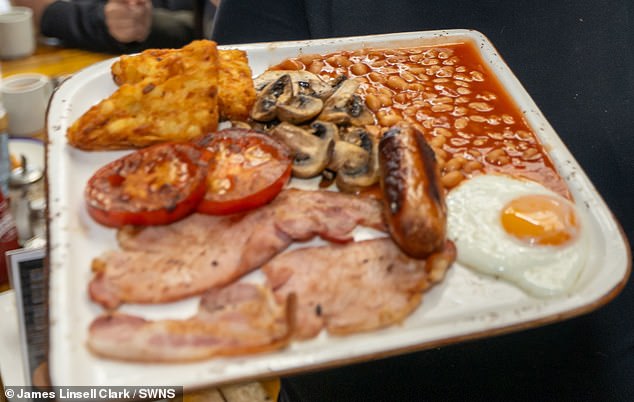 The least popular chip options among respondents included blood sausage (29 per cent), French fries (eight per cent) and white blood sausage (six per cent). (pictured: The WareHouse Café SE16)