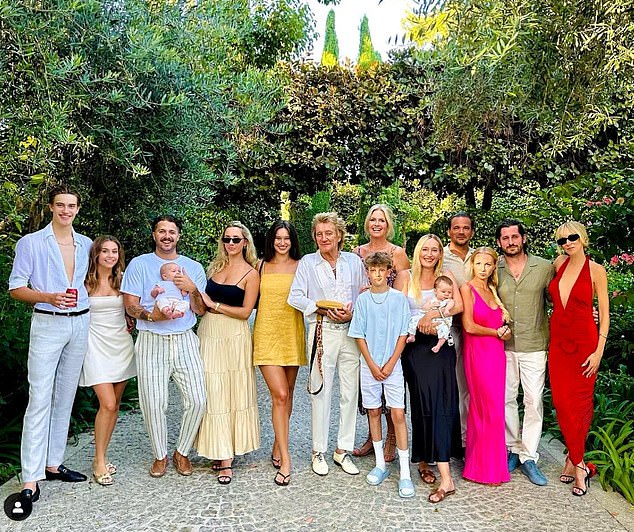 The whole family: Alastair, 18, Liam, 28, Louie, 12 months, Nicole, Renee, 32, Rod, Aiden, 13, Penny, Ruby, 36, Otis, 12 months, Sean, 42, Kimberly, 43 (in photo from left to right) in July 2023)