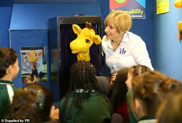 Healthy Harold (pictured) teaches children about topics such as drugs, alcohol and healthy eating