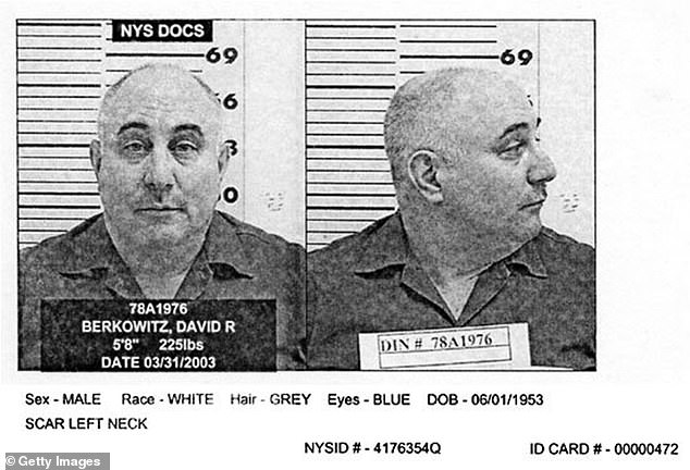 Above, a mug shot of Berkowitz from March 2003. According to Bustle, he is serving his sentence at the maximum-security Shawangunk Correctional Facility in Ulster County, New York.