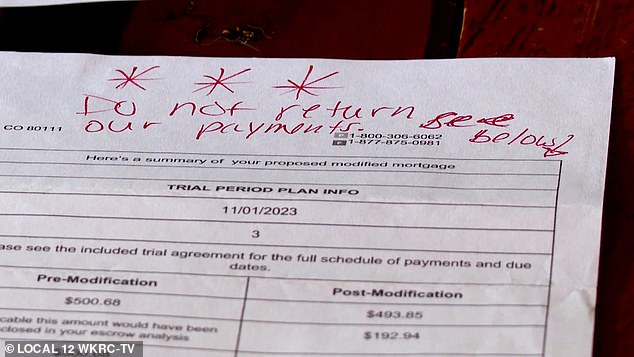 His plan would have '(updated) the loan (and) put an end to the arrears,' he told Local 12. 'And we would just make the payments.'