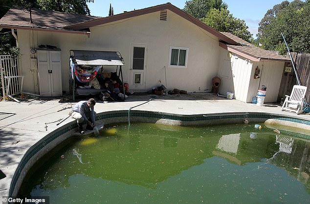 Another foreclosed house, this one in Pleasant Hill, California. Foreclosures are currently affecting thousands of homeowners across the country.