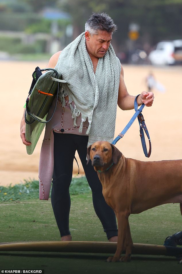 Jamie had two little brown dogs that accompanied him on his day off.