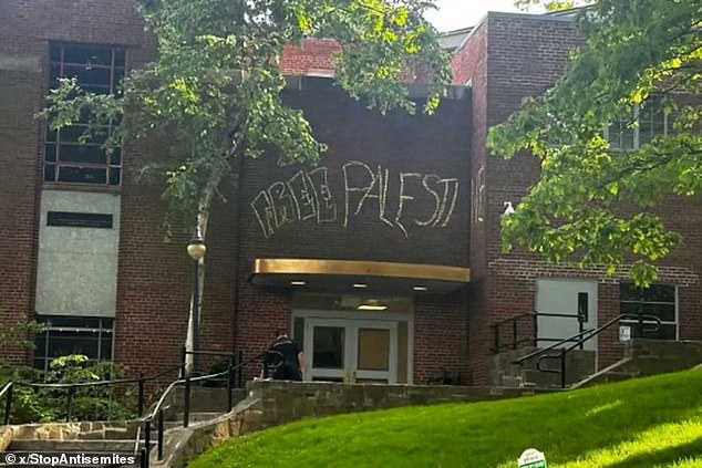 Jewish parents and former students had sent a like to the school demanding that they protect students more after the spray painting 