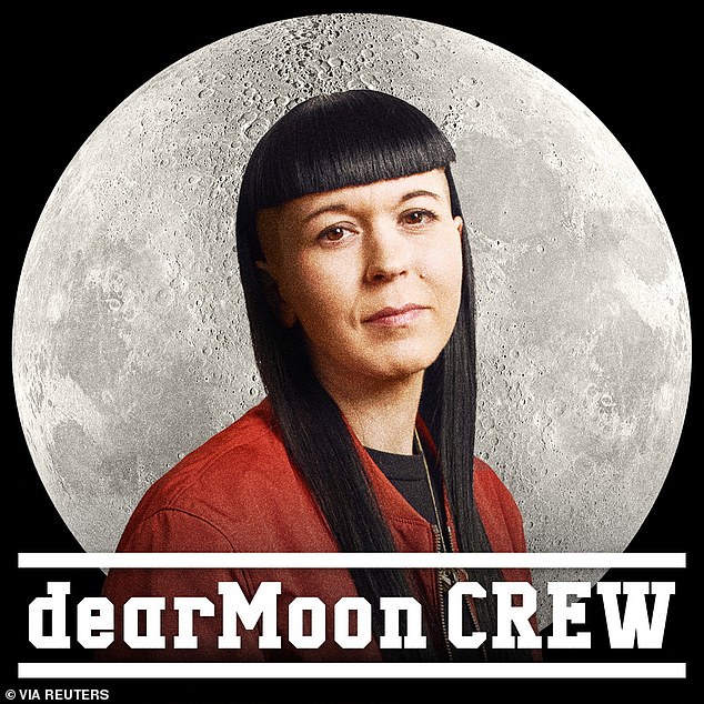 Pictured is Rhiannon Adam, one of eight main crew members that Japanese billionaire Yusaku Maezawa planned to take on a trip around the moon.