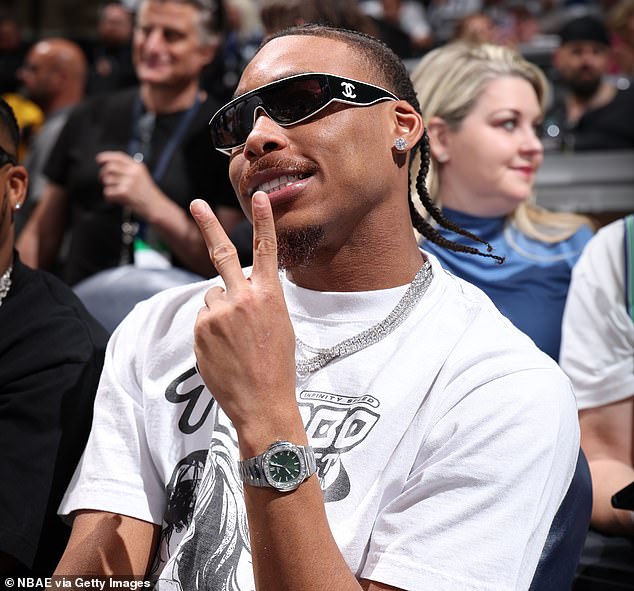 Jefferson, pictured at the Western Conference NBA Finals, has made history with his new contract.