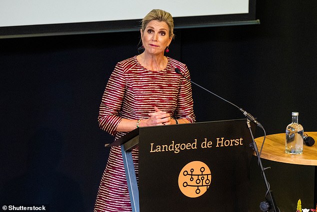 Máxima, with a background in economics, took the podium to speak at the Mind the Gap SME financing conference, which this year focused on inclusive financing