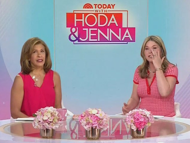 Both Jenna and her Today co-host Hoda Kotb cried when they opened the show.