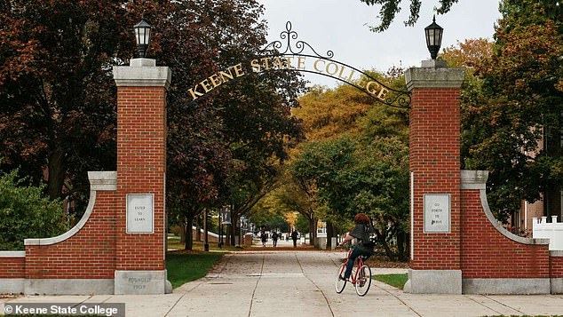 Keene State College in New Hampshire, pictured, was the fourth most dangerous college in the United States. Wofford College in South Carolina was fifth most dangerous