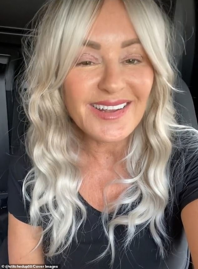 Sharon after returning from her surgery. Looking ahead, she said she is contemplating an upgrade from a previous breast augmentation she had performed years ago.