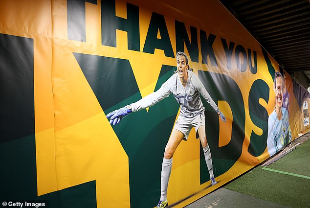 The Accor Stadium was also decked out with tributes to Williams, leaving the goalkeeper emotional and humiliated.