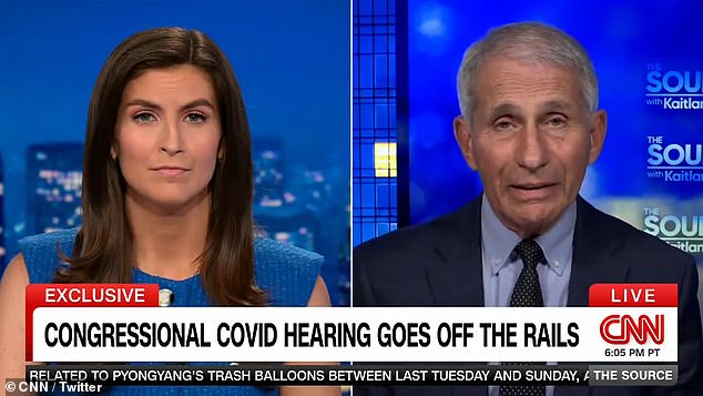 CNN anchor Kaitlan Collins claimed Fellows shouted in agreement when Greene said Fauci should be in prison.