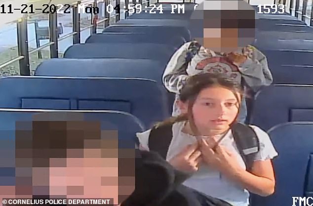 Madalina was seen in footage of the school bus leaving her stop on Nov. 21, police say.