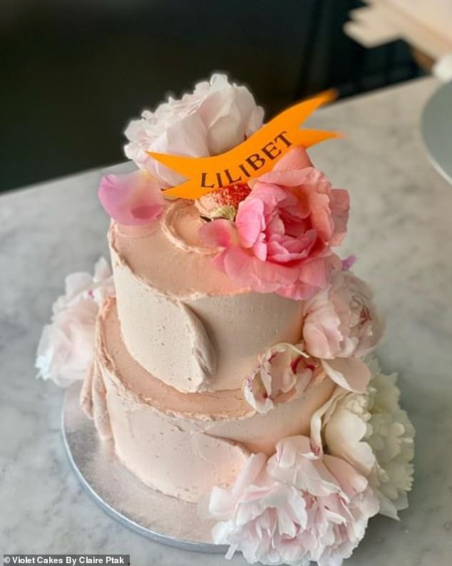 Lilibet's seemingly stunning birthday cake made the previous year, adorned with peonies, tasted the same as at the Sussexes' wedding, but was topped with strawberry buttercream.