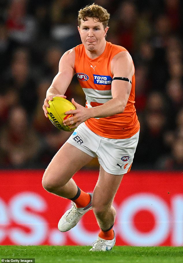 Amid the chaos, Green attempted to walk off the field at the SCG, but not before being discovered by Giants head of football Jason McCartney.