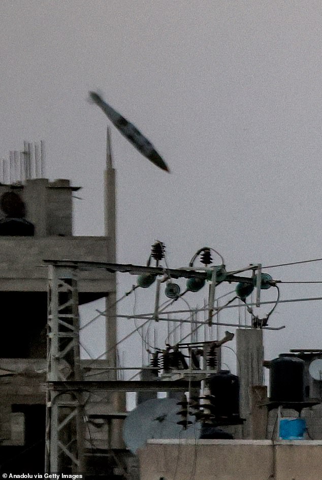 Israeli missile captured moments before hitting the Bureij camp in Deir al Balah