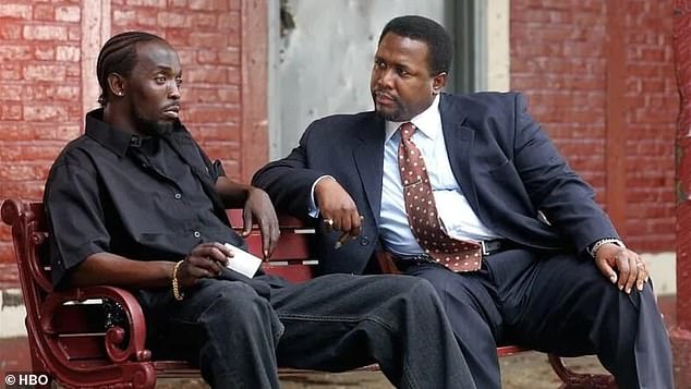 Pierce was one of the stars of the groundbreaking HBO series The Wire, shown here in an iconic scene with the late Michael K. Williams.