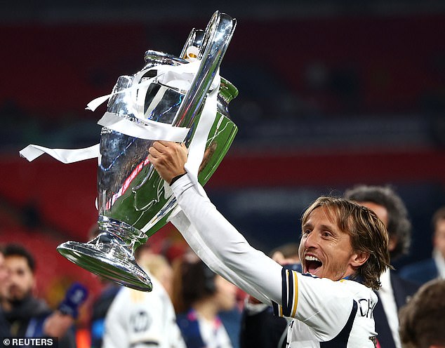 The shirt is currently worn by Luka Modric, who will remain at Real Madrid for at least one more year.