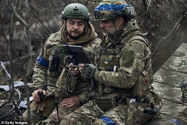 pilots of the "Sharp Kartuza" Kamikaze FPV drone division prepares drones for combat flight on May 16 in Kharkiv region