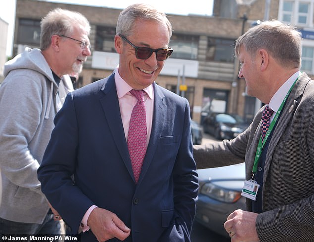 The launch of his campaign in the Essex seat came after Farage yesterday made a stunning U-turn on his earlier decision not to stand for Parliament.