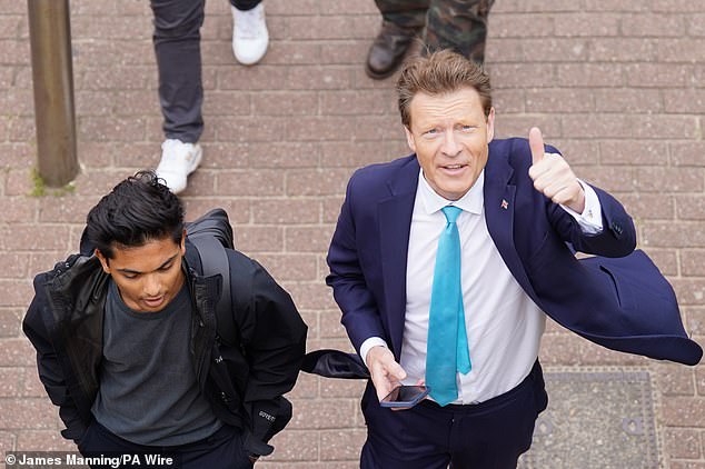 The 60-year-old has made a dramatic return to the political front line and has also been installed as leader of Reform UK in place of Richard Tice (pictured right).