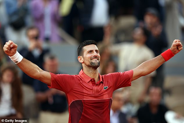 Following his last victory, Djokovic has amassed a record 370 Grand Slam victories.