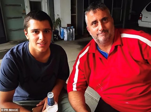 A coroner is investigating the death of 18-year-old George Diamond after he was injured but returned to boxing at a Melbourne gym. Mr. Diamond is pictured on the left. His father Vic appears in the photo on the right.