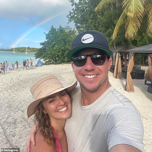 Balionis and Bryn Renner began dating in 2019 and got engaged in 2021. They married a year later.