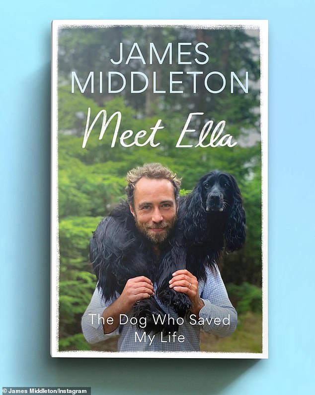 James has titled his upcoming memoir: Meet Ella: The Dog Who Saved My Life.