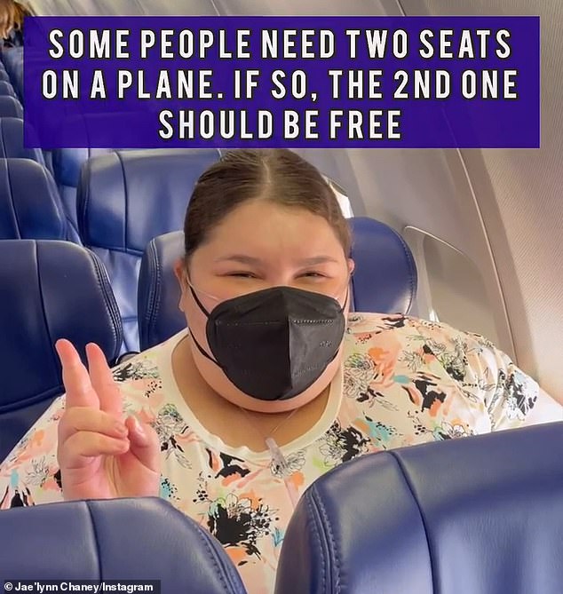 Chaney is well known for saying that obese travelers who cannot fit in one airplane seat should be given a second seat for free.