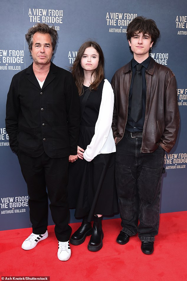 Director Rupert Goold was accompanied by his son Raphael and daughter Constance.