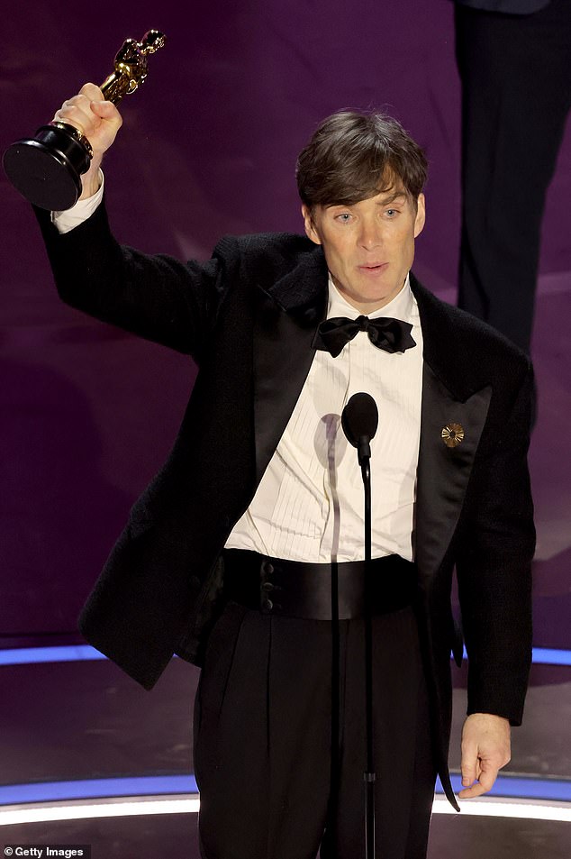 The actor was previously best known for his role as the northern gangster in the BBC drama, but has since received praise for his performance in Oppenheimer (pictured at the Oscars).