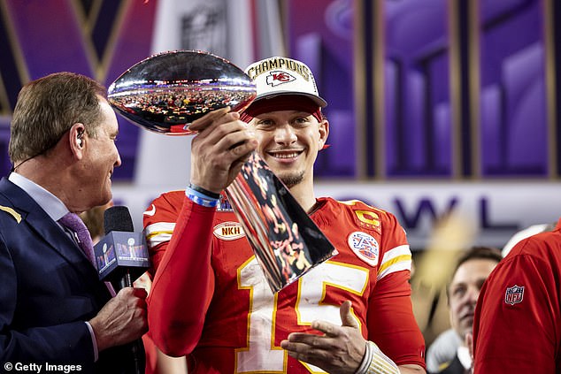 Mahomes, a three-time Super Bowl MVP, has been nominated four times for the category