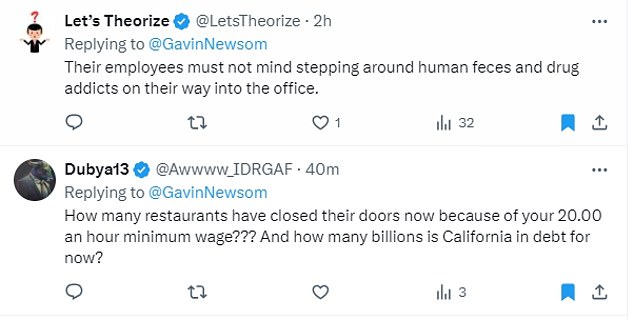 1717555713 819 Angry Californians trash Gavin Newsom when a post boasting about