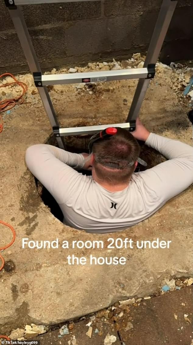 The chamber, which connects to the lake via a six-foot pipe, is believed to be a Prohibition-era tunnel that likely served as a covert route for smuggling alcohol across the border.