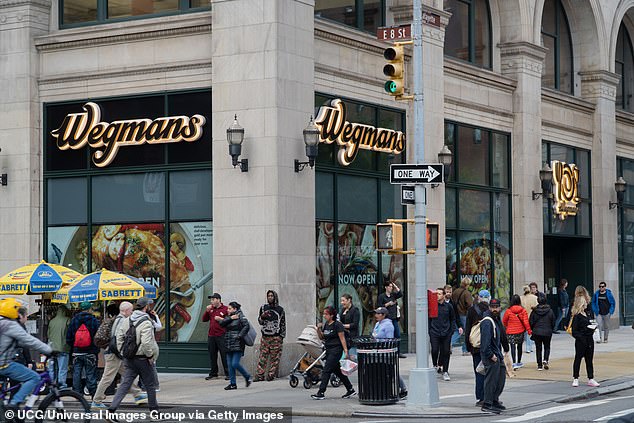 The affected product was sold in more than 100 stores across the United States, including those in the Washington metropolitan area and New York (pictured: Wegmans location on Astor Place in Manhattan).