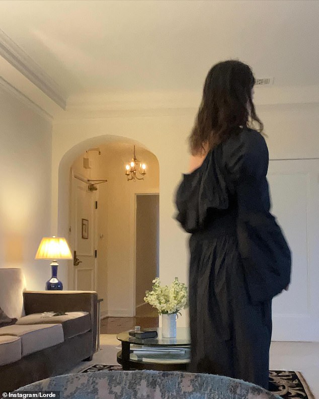 Lorde also posted a photo of a jewelry dish, a poolside selfie, and a blurry image from inside her home.