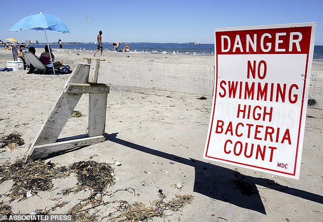 A report from DPH's Interactive Beach Water Quality Panel found that 16 beaches were unsafe for swimming due to high levels of bacteria, exceeding acceptable limits.