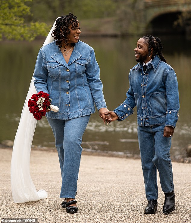 Cassandra Gaspard, 29, and her partner, Westin, 32, are constantly stared at due to their height difference.