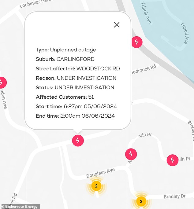 More than 1,300 homes have been affected by the power outage that may not be resolved until well after midnight.