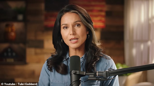 The aunt of Donald Trump's potential running mate Tulsi Gabbard (pictured) was beaten and stabbed to death.