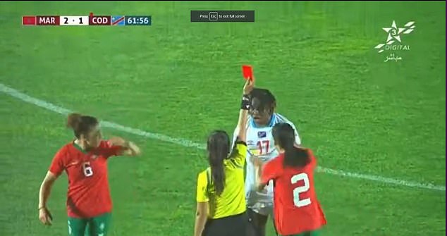 The incident occurred just after Kipoyi received a red card for an aggressive tackle.