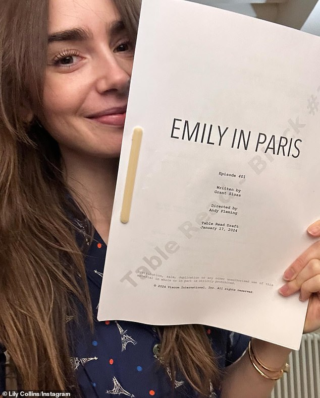 In January, Lily revealed that she would be returning to film with the cast in Paris and teased that she needed to work on her selfie skills for the sake of her influencer persona.